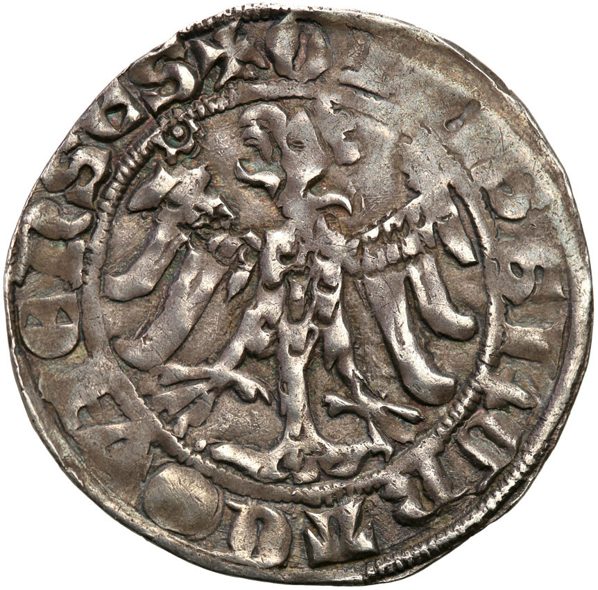 Kazimierz Wielki (1333-1370). Grosz szeroki bez daty, Kraków ex. Karolkiewicz Collection Rzadkość